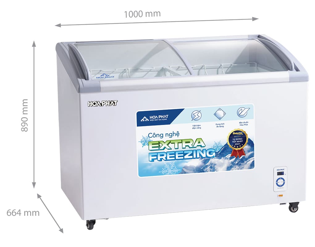 Tủ đông trưng bày Hòa Phát 280 lít HSF AD6280.C1